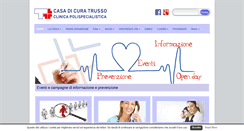 Desktop Screenshot of clinicatrusso.it