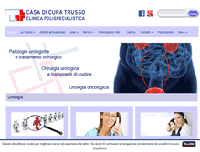 Tablet Screenshot of clinicatrusso.it